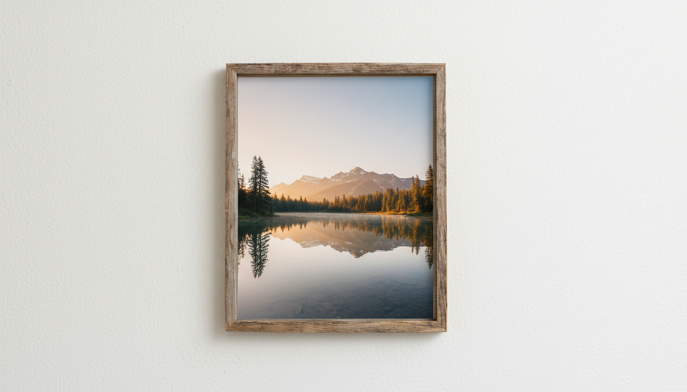 11x14 Deep Inset Reclaimed Wood Photo Frame
