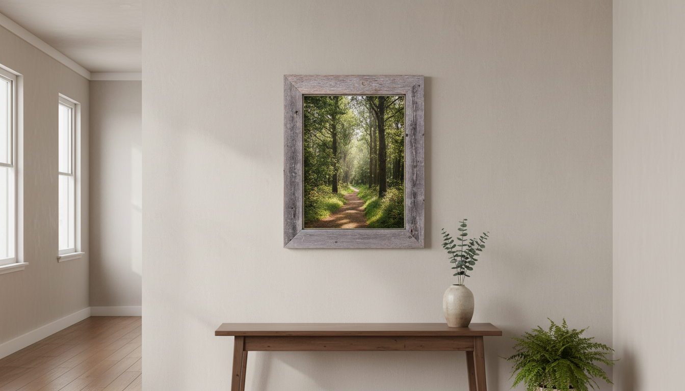 18x24 Wide Frame Reclaimed Wood Photo Frame