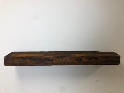48" Reclaimed Barn Wood Fireplace Mantel Shelf - 4x8