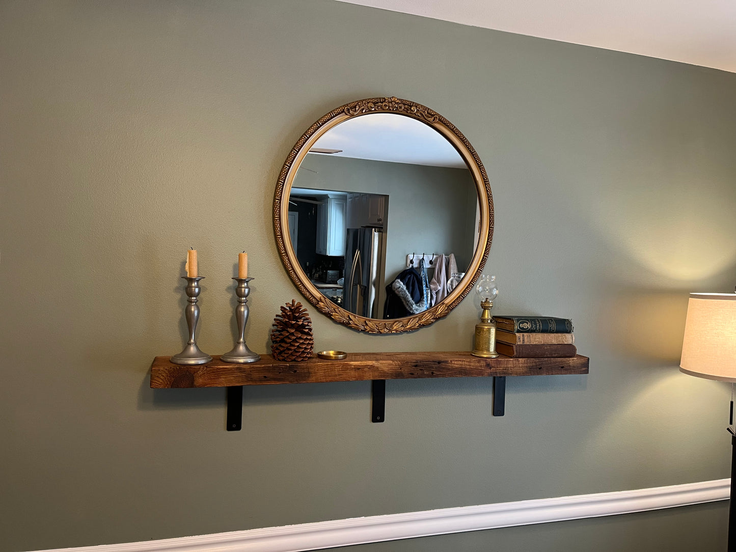 Reclaimed Barn Wood Wall Shelves - 2" Thick x 6" Deep