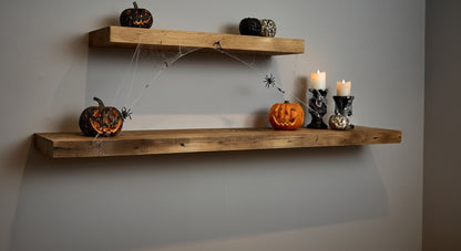 Reclaimed Wood Floating Wall Shelves - 2x8