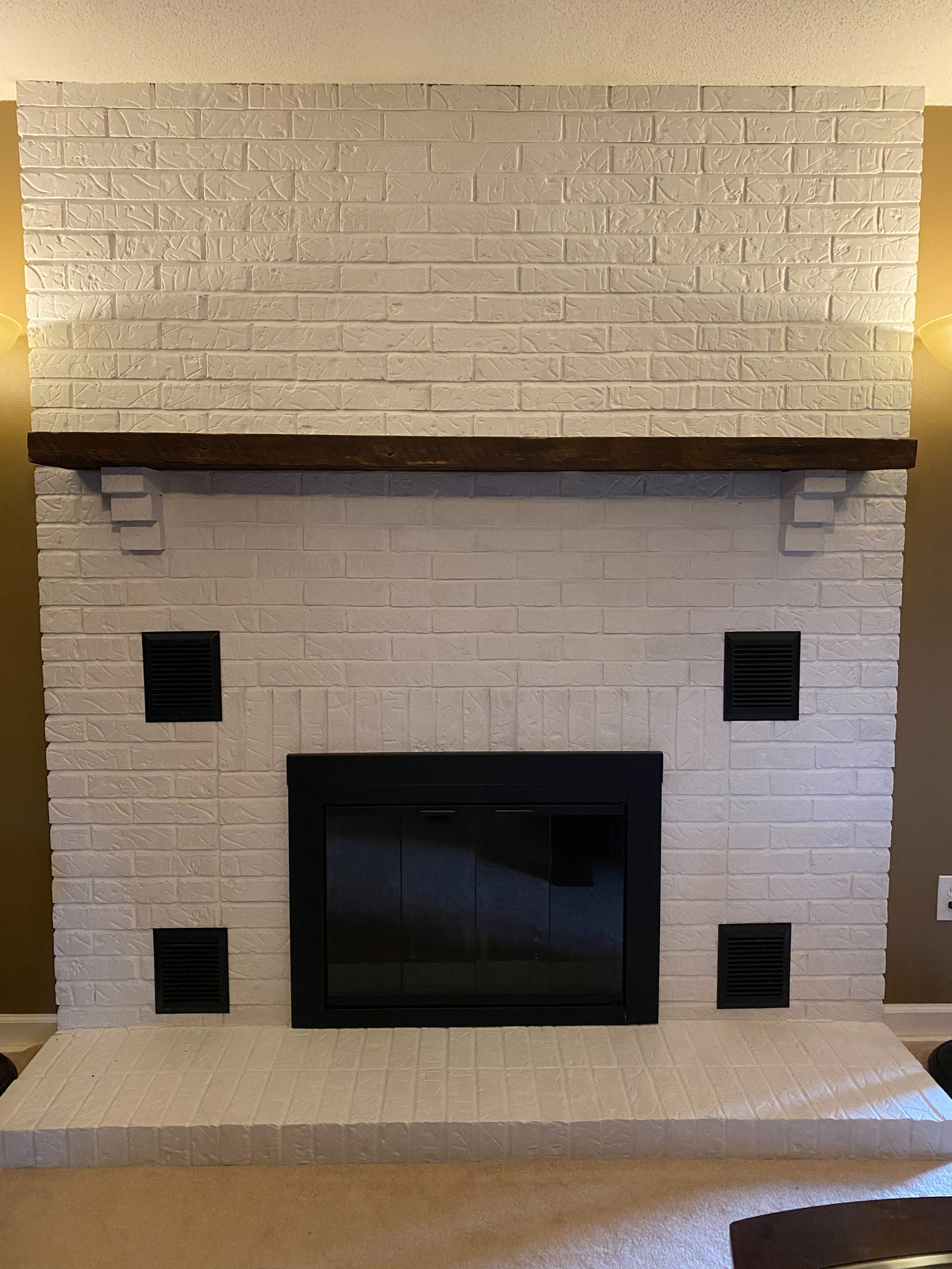 Reclaimed Barn Wood Fireplace Mantel - 3" Height x 10" Depth
