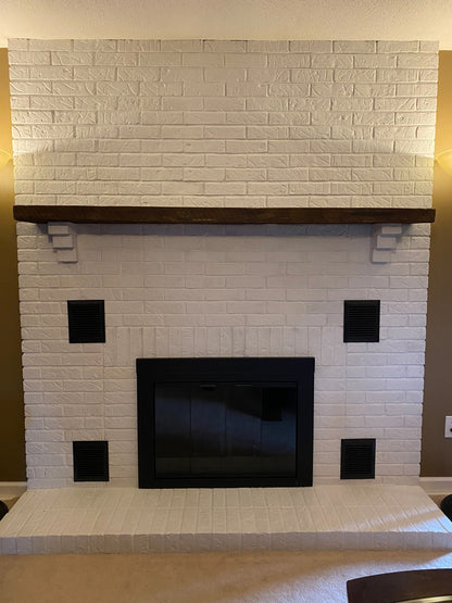 Reclaimed Barn Wood Fireplace Mantel - 3" Height x 10" Depth
