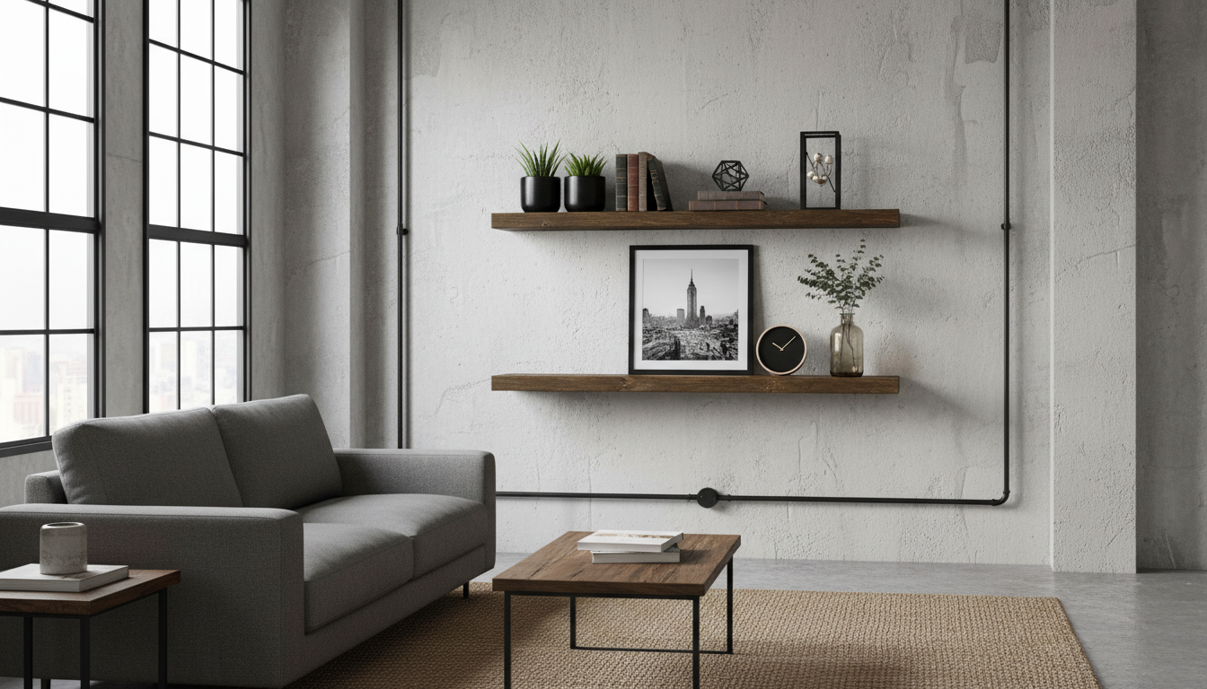 Planed and Sanded Reclaimed Barn Wood Wall Shelves - 3x8