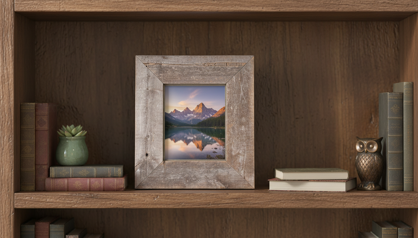 8x10 Wide Frame Reclaimed Wood Photo Frame