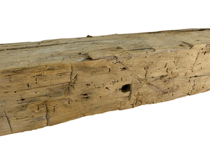 Hand Hewn Beam Fireplace Mantel - 6-1/2"H x 7"D x 52"L
