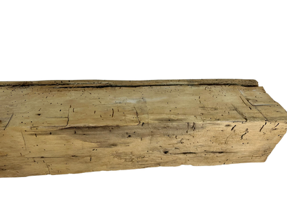 Hand Hewn Beam Fireplace Mantel - 6-1/2"H x 7"D x 52"L