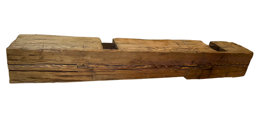 Hand Hewn Beam Fireplace Mantel - 8"H x 9"D x 60"L