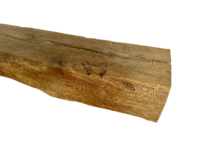 Hand Hewn Beam Fireplace Mantel - 7"H x 9"D x 54"L