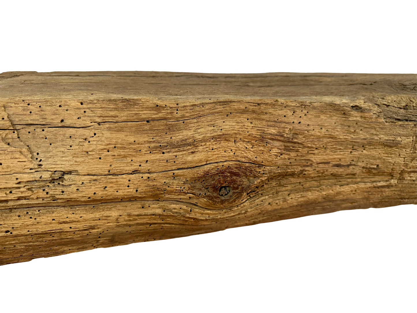 Hand Hewn Beam Fireplace Mantel - 7"H x 9"D x 54"L