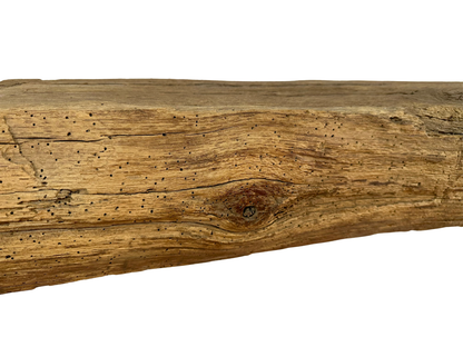 Hand Hewn Beam Fireplace Mantel - 7"H x 9"D x 54"L