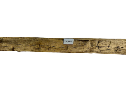 Hand Hewn Beam Fireplace Mantel - 6"H x 6"D x 60"L