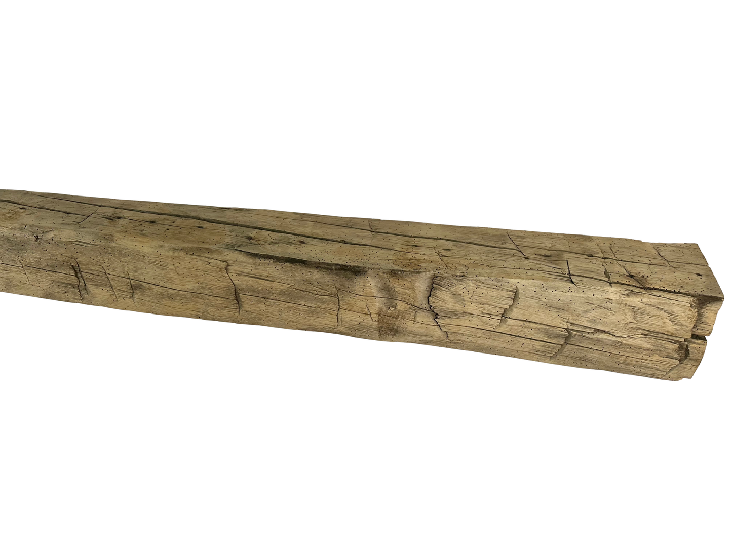 Hand Hewn Beam Fireplace Mantel - 6"H x 6"D x 60"L