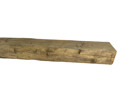 Hand Hewn Beam Fireplace Mantel - 6"H x 6"D x 60"L