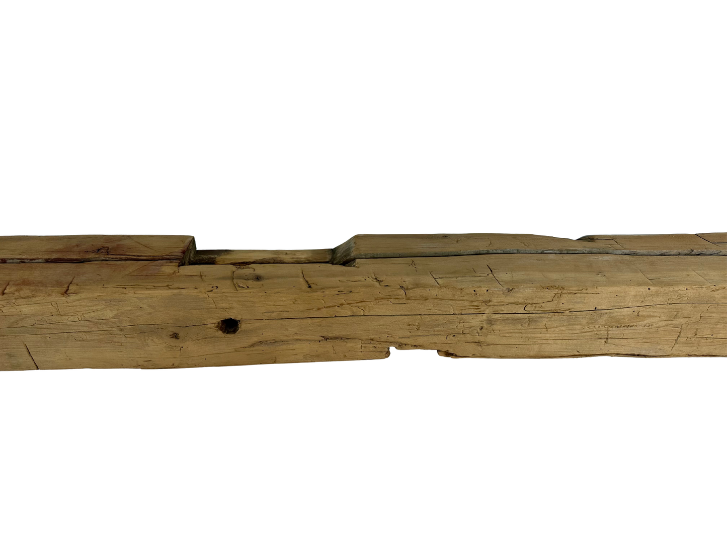 Hand Hewn Beam Fireplace Mantel - 6"H x 7"D x 60"L