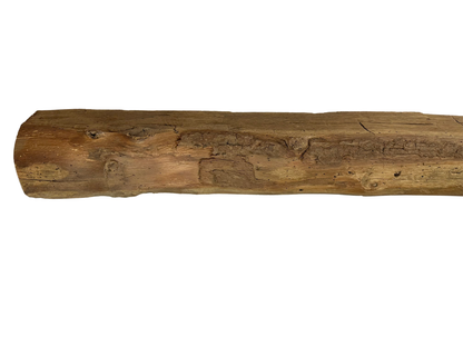 Hand Hewn Beam Fireplace Mantel - 5 3/4"H x 5 3/4"D x 60"L