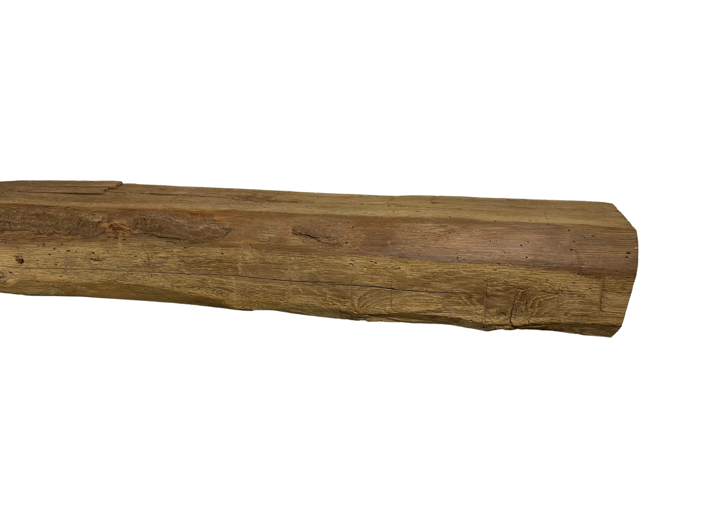 Hand Hewn Beam Fireplace Mantel - 5 3/4"H x 5 3/4"D x 60"L