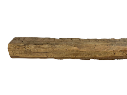 Hand Hewn Beam Fireplace Mantel - 5 3/4"H x 5 3/4"D x 60"L