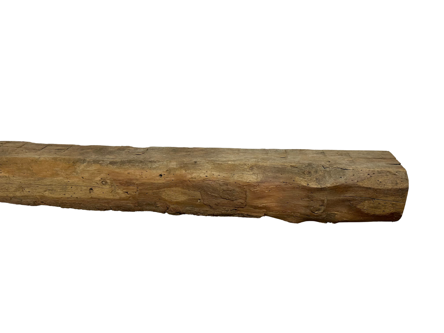 Hand Hewn Beam Fireplace Mantel - 5 3/4"H x 5 3/4"D x 60"L