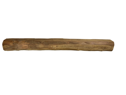 Hand Hewn Beam Fireplace Mantel - 5 3/4"H x 5 3/4"D x 60"L