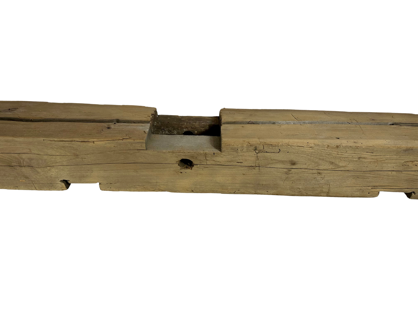 Hand Hewn Beam Fireplace Mantel - 6-1/2"H x 7"D x 68"L