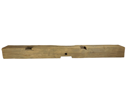 Hand Hewn Beam Fireplace Mantel - 6-1/2"H x 7"D x 68"L