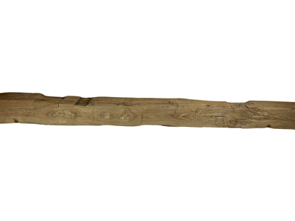 Hand Hewn Beam Fireplace Mantel - 6"H x 6"D x 84"L