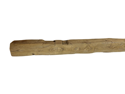 Hand Hewn Beam Fireplace Mantel - 6"H x 6"D x 84"L
