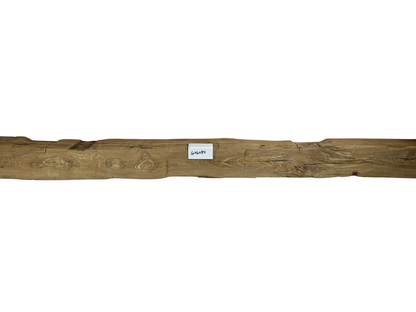 Hand Hewn Beam Fireplace Mantel - 6"H x 6"D x 84"L