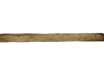 Hand Hewn Beam Fireplace Mantel - 6"H x 6"D x 84"L