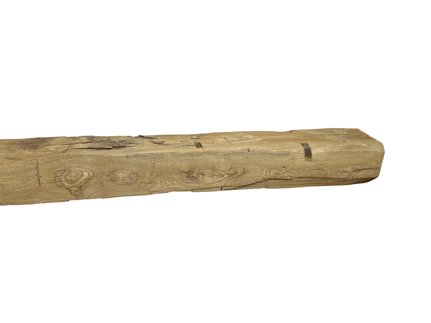 Hand Hewn Beam Fireplace Mantel - 6"H x 6"D x 84"L