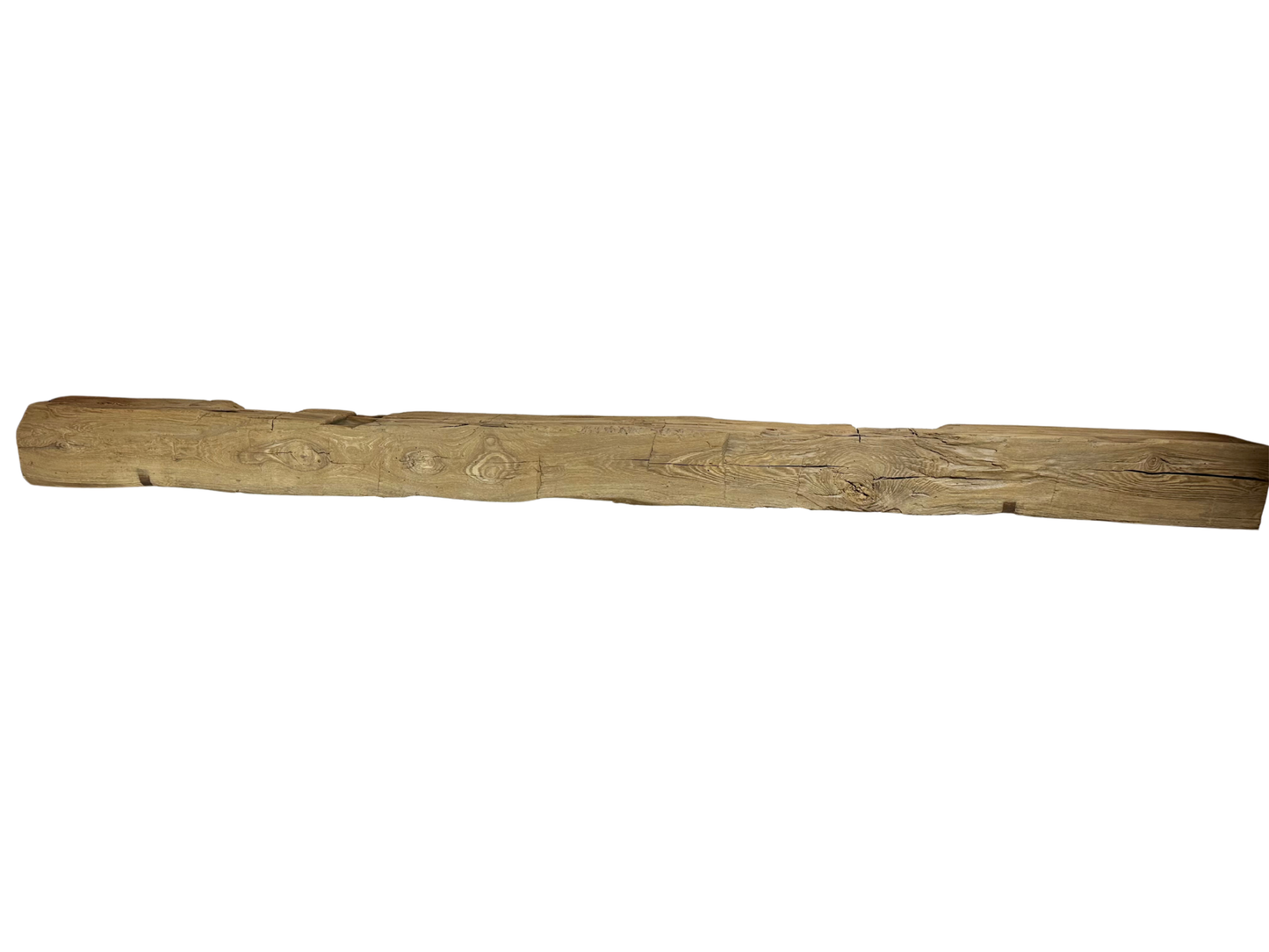 Hand Hewn Beam Fireplace Mantel - 6"H x 6"D x 84"L