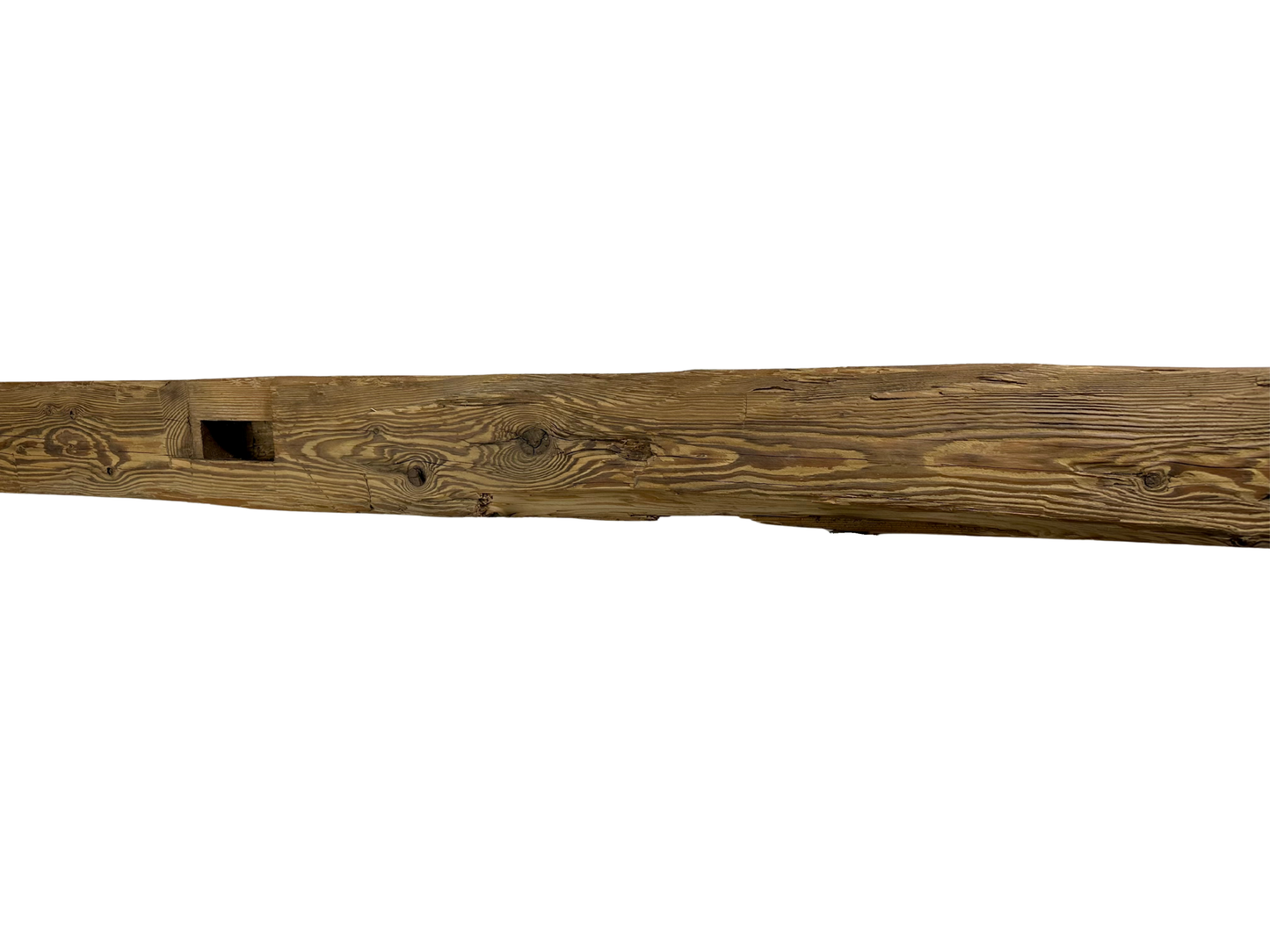Hand Hewn Beam Fireplace Mantel - 6"H x 5"D x 84"L