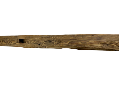 Hand Hewn Beam Fireplace Mantel - 6"H x 5"D x 84"L