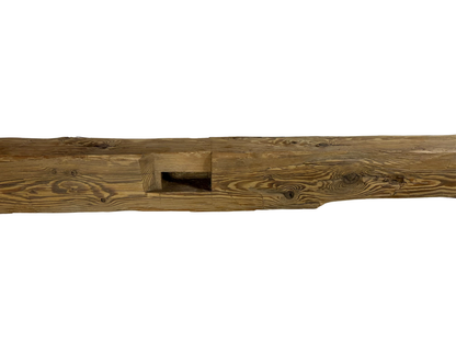 Hand Hewn Beam Fireplace Mantel - 6"H x 5"D x 84"L