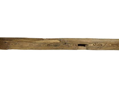 Hand Hewn Beam Fireplace Mantel - 6"H x 5"D x 84"L