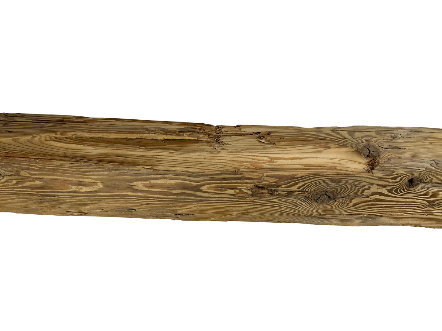 Hand Hewn Beam Fireplace Mantel - 6"H x 5"D x 84"L