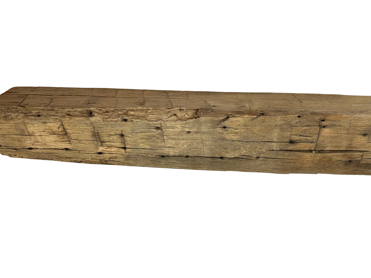 Hand Hewn Beam Fireplace Mantel - 6"H x 5"D x 72"L