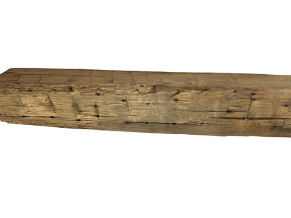 Hand Hewn Beam Fireplace Mantel - 6"H x 5"D x 72"L