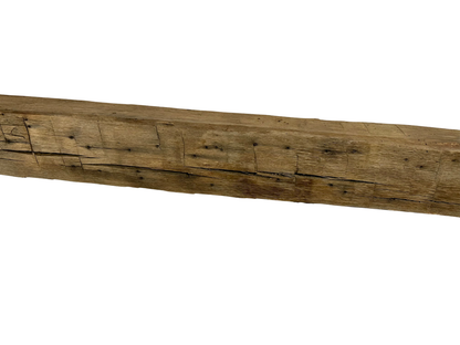 Hand Hewn Beam Fireplace Mantel - 6"H x 5"D x 72"L
