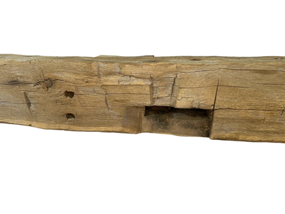 Hand Hewn Beam Fireplace Mantel - 7"H x 7"D x 58"L