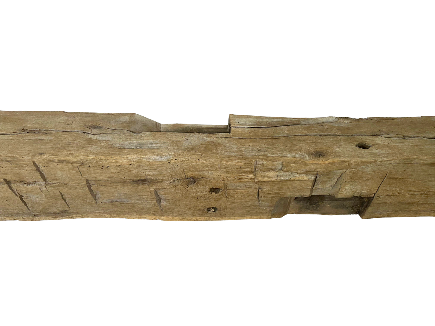 Hand Hewn Beam Fireplace Mantel - 7"H x 7"D x 58"L