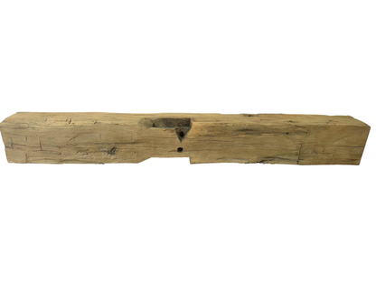 Hand Hewn Beam Fireplace Mantel - 7"H x 7"D x 58"L