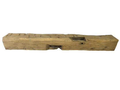 Hand Hewn Beam Fireplace Mantel - 7"H x 7"D x 58"L