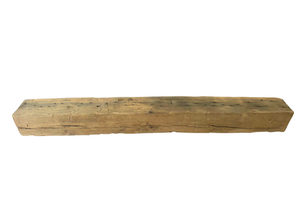 Hand Hewn Beam Fireplace Mantel - 5-1/2H x 6D x 54