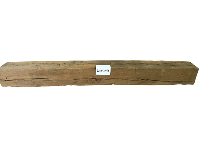 Hand Hewn Beam Fireplace Mantel - 5-1/2H x 6D x 54