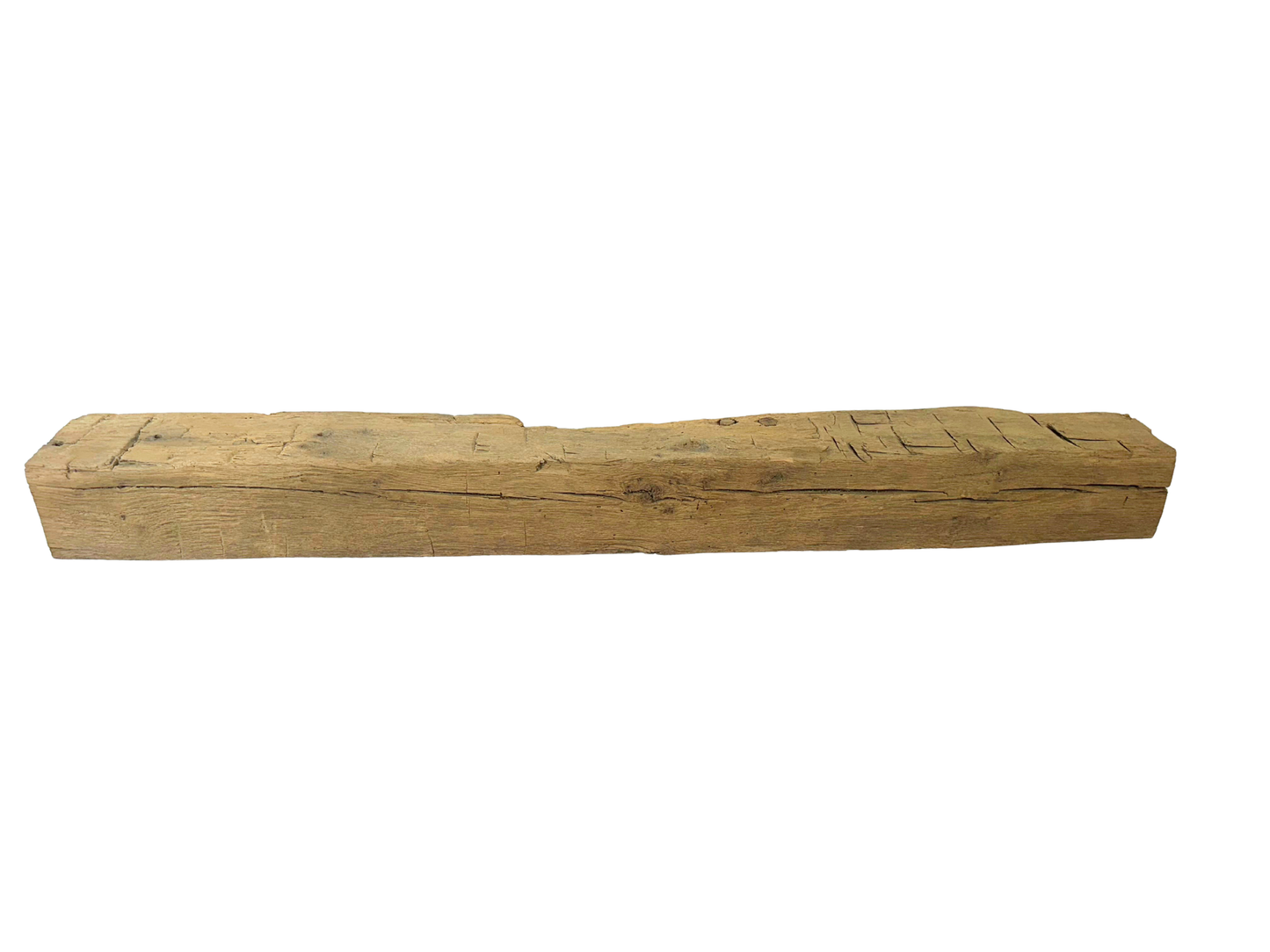 Hand Hewn Beam Fireplace Mantel - 5-1/2H x 6D x 54