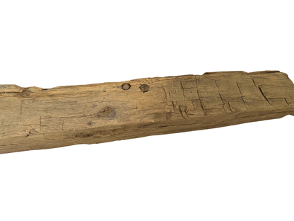 Hand Hewn Beam Fireplace Mantel - 5-1/2H x 6D x 54