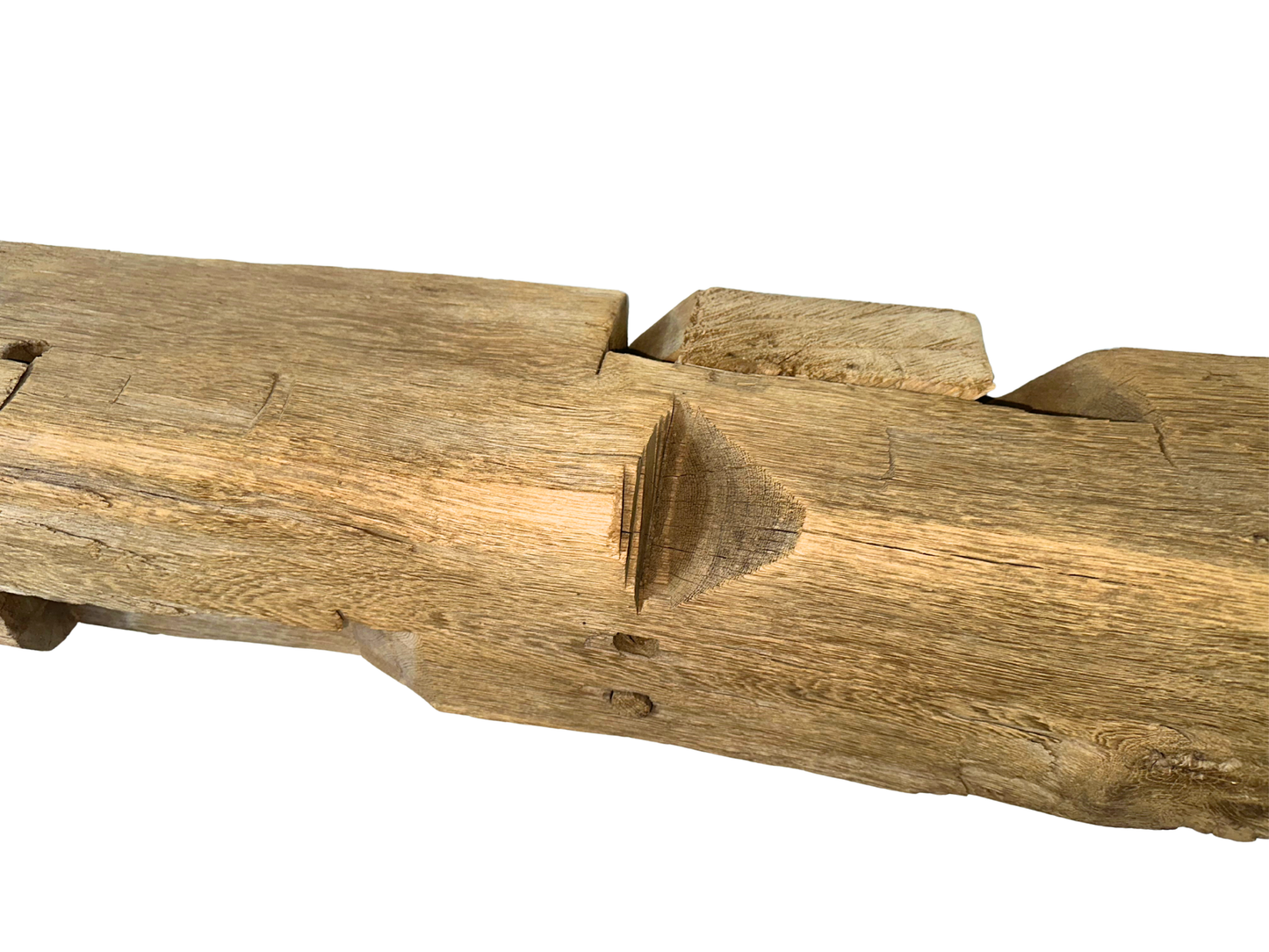 Hand Hewn Beam Fireplace Mantel - 7"H x 7"D x 59"L