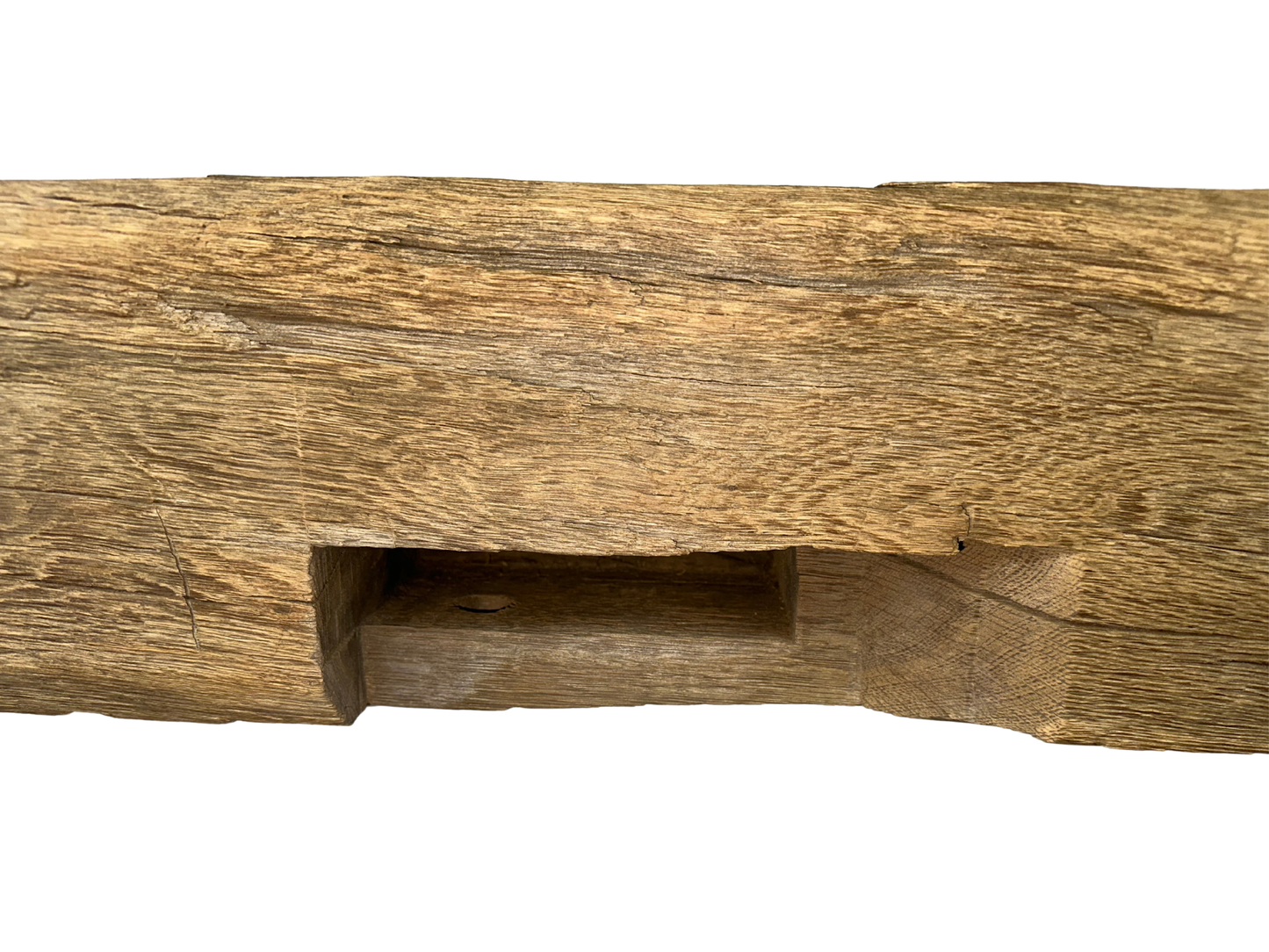 Hand Hewn Beam Fireplace Mantel - 7"H x 7"D x 59"L
